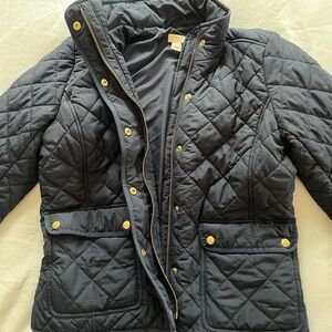 Jcrew Quilted Jacket - navy